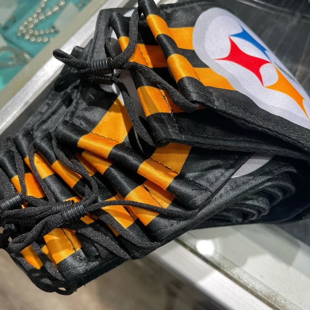 Pittsburgh Steelers NFL football logo Black Color Face Mask ~ one size fits most